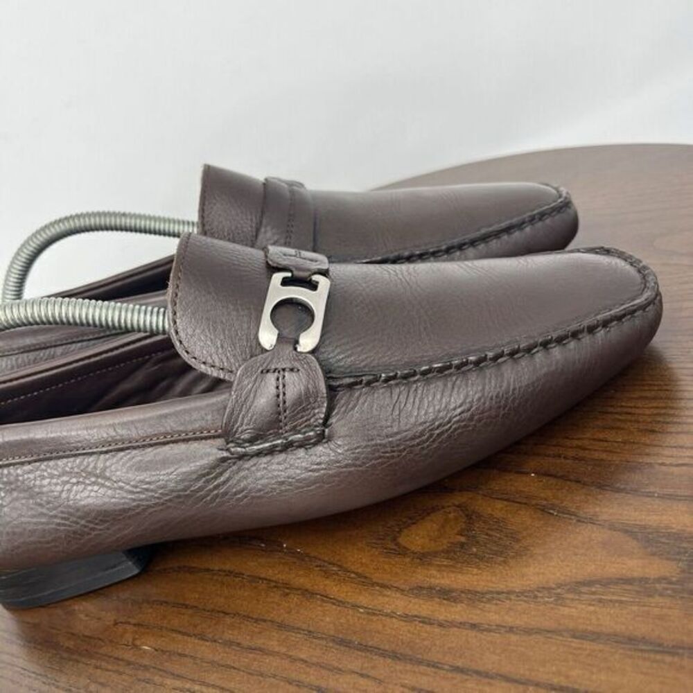 Allen Edmonds Martin Penny Loafer Shoes Women's 9D Brown Leather Moc Boat Flat - Picture 12 of 16